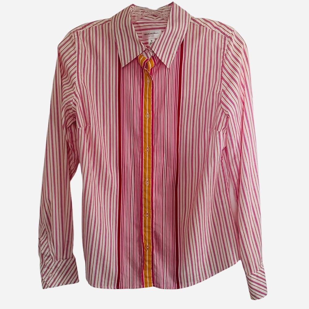 Isaac Mizrahi Striped ButtonDown Shirt sz. M